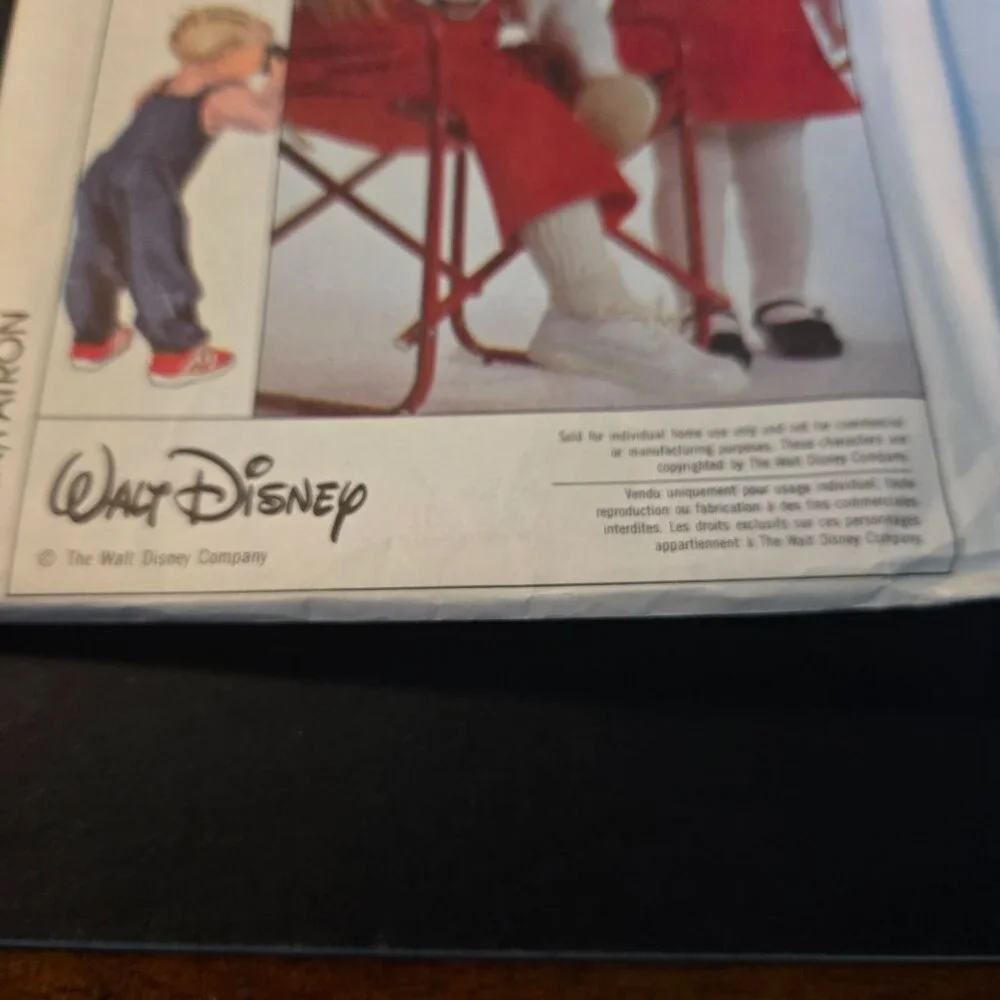 Simplicity 8263 Toddler shirt overalls jumper Mickey Minnie Mouse CUT Size 3